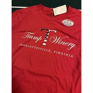 NEW Men’s Trump Winery Charlottesville VA Long Sleeve USA T-Shirt MEDIUM MAGA